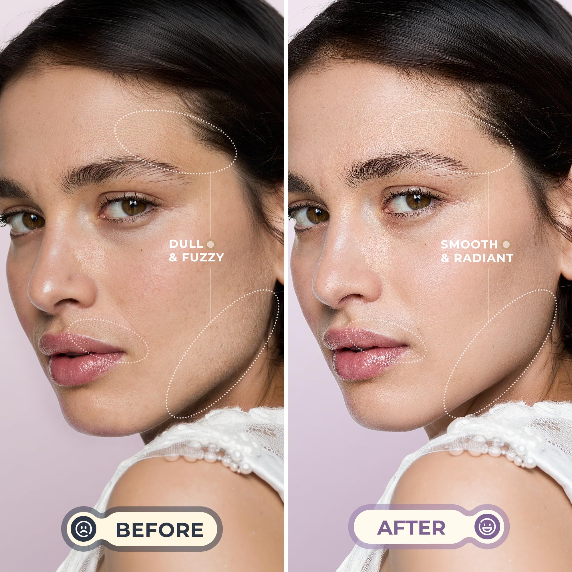 LED-lit blade area on WLU Dermaplane Razor for accurate dermaplaning