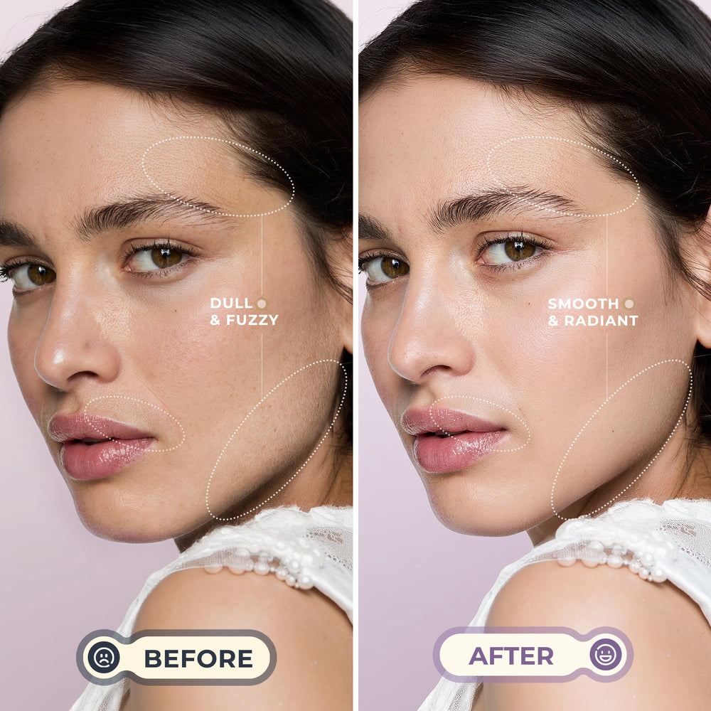 LED-lit blade area on WLU Dermaplane Razor for accurate dermaplaning