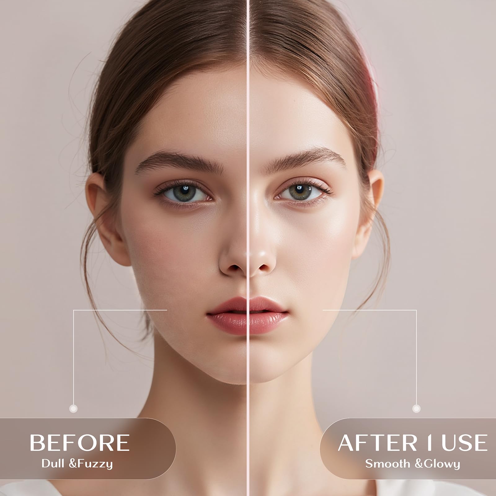 WLU Dermaplane Razor speed settings indicate customizable care for different skin needs.