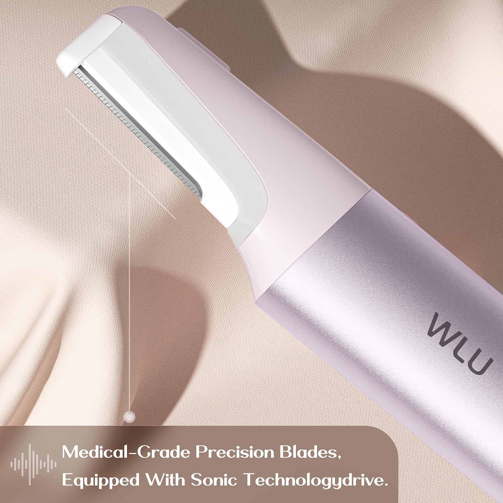 WLU Dermaplane Razor travel case shows portable skincare on the go.