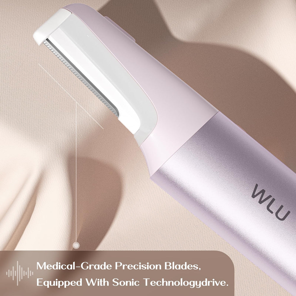 WLU Dermaplane Razor travel case shows portable skincare on the go.