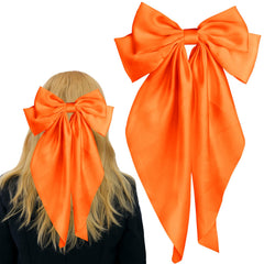 Lazo-seda-naranja de Wmbzxh Pufandor, ideal para un look elegante diario.