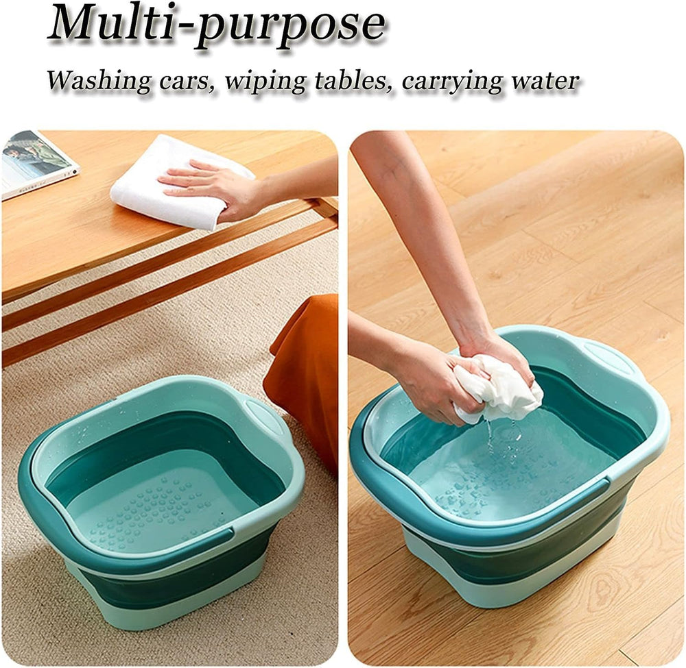 WMHYLYH foot bath with handle design emphasizes portability during travel.