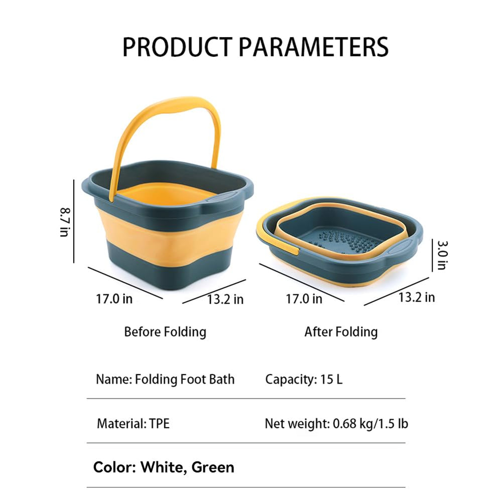 WMHYLYH foot spa large capacity allows longer soaks.
