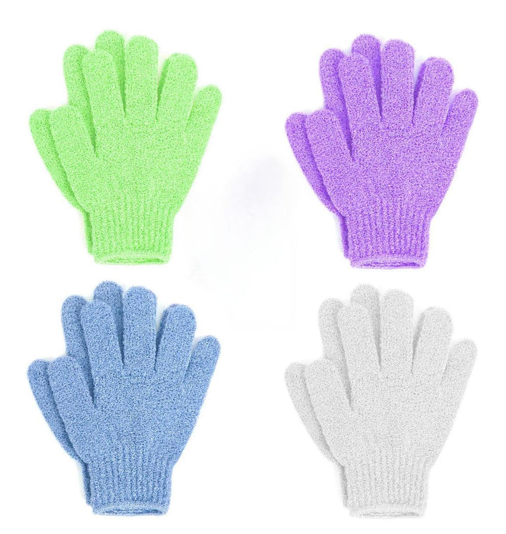 Guantes exfoliantes WMM en la ducha para exfoliar suavemente la piel