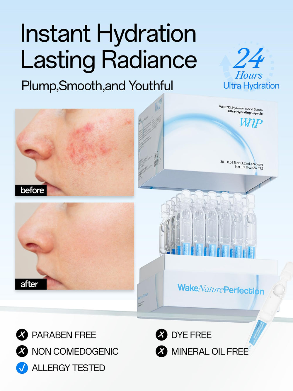 WNP Hyaluronic Serum 3% integrated into daily skincare routine