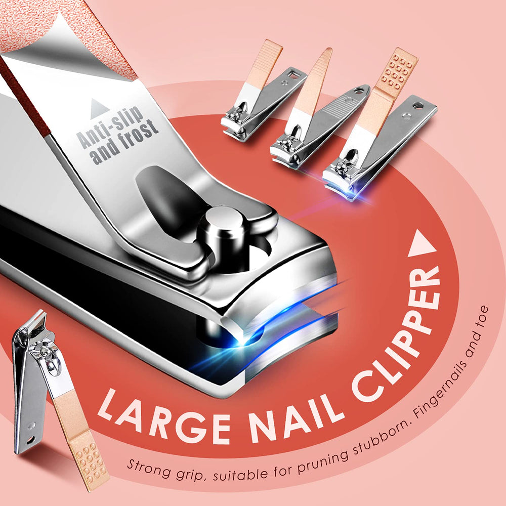 WOAMA four-size nail clippers for precise trimming.