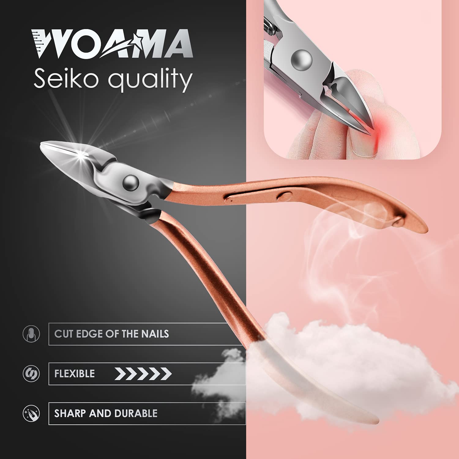 WOAMA portable travel leather case demonstrates compact portability.