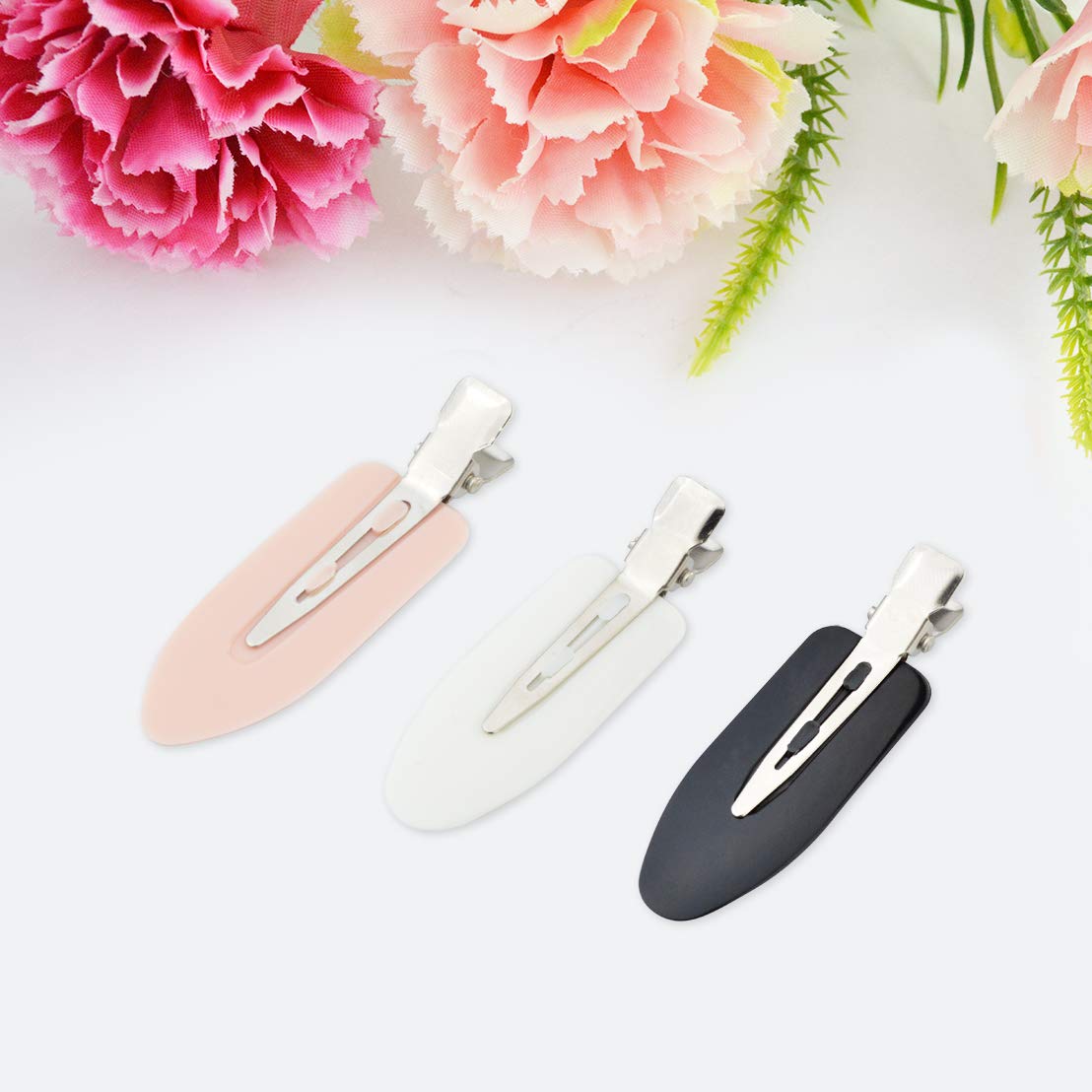 Wobe creaseless bangs hair clip for precise securing during makeup and styling.