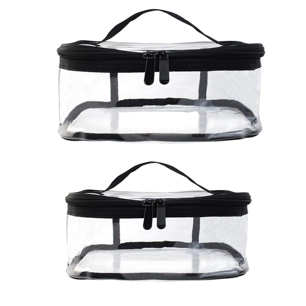Wobe transparent travel cosmetics bag lets you see items at a glance.