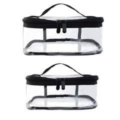 Wobe transparent travel cosmetics bag lets you see items at a glance.