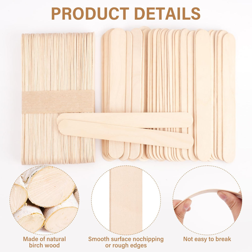 WoBiogHo jumbo wooden applicators suitable for waxing