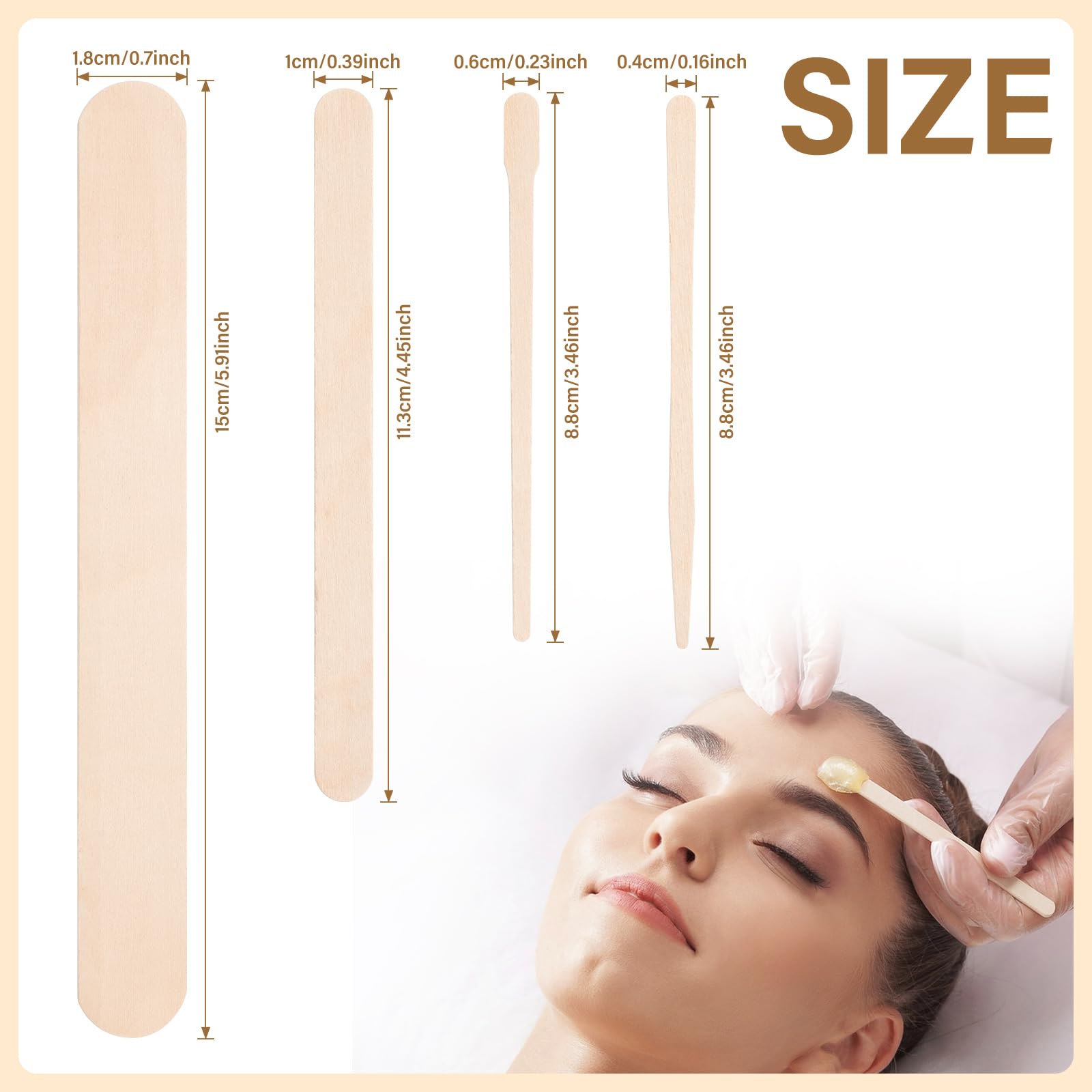 WoBiogHo small wooden wax stick for upper lip detail work.
