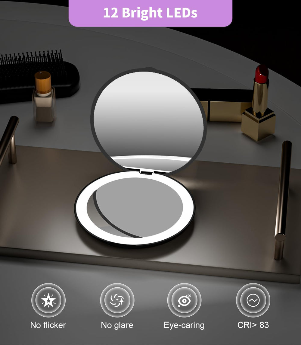 WOBSION pocket-size mirror fits purses and small bags.