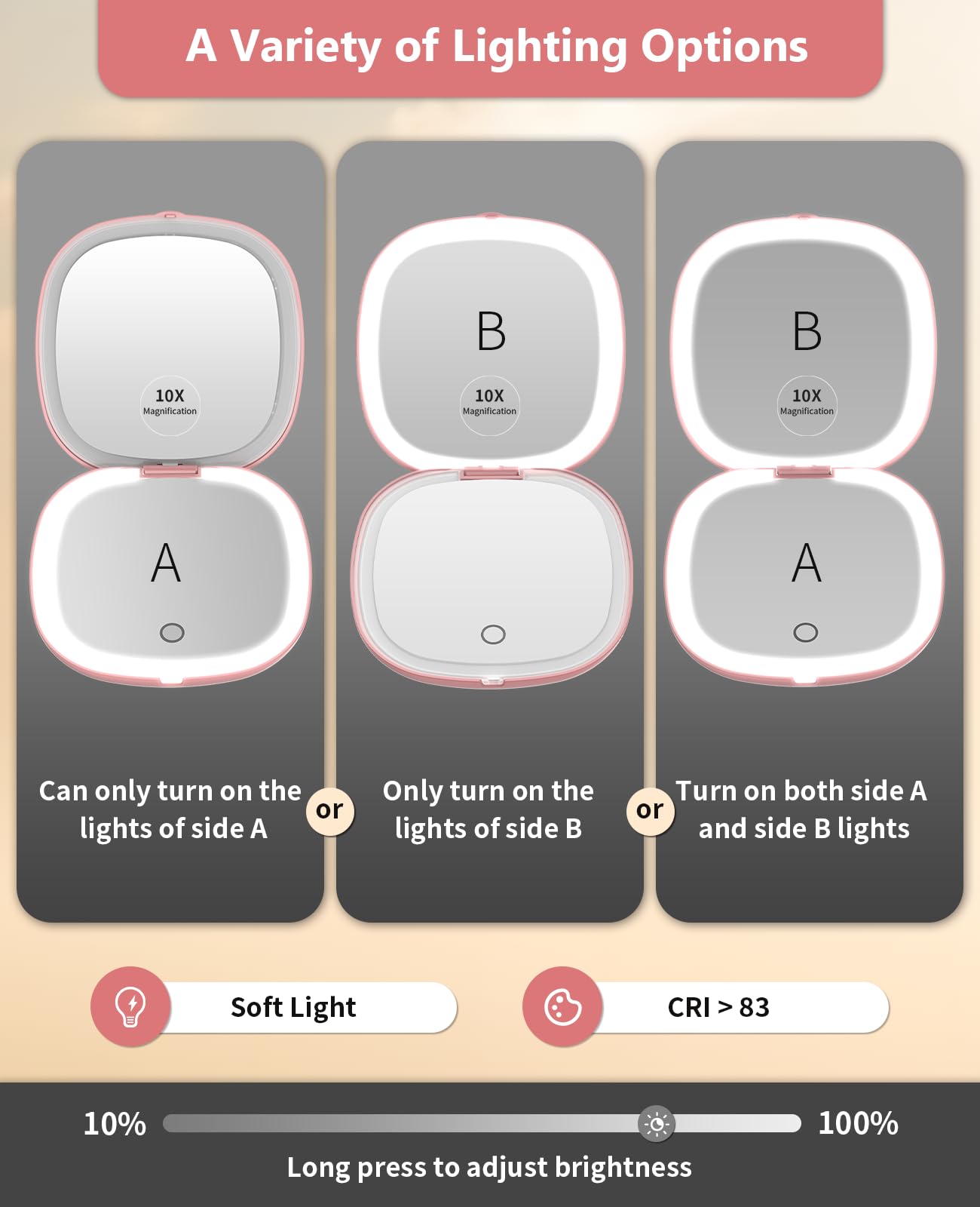 WOBSION double-sided LED lighting provides even illumination on both sides