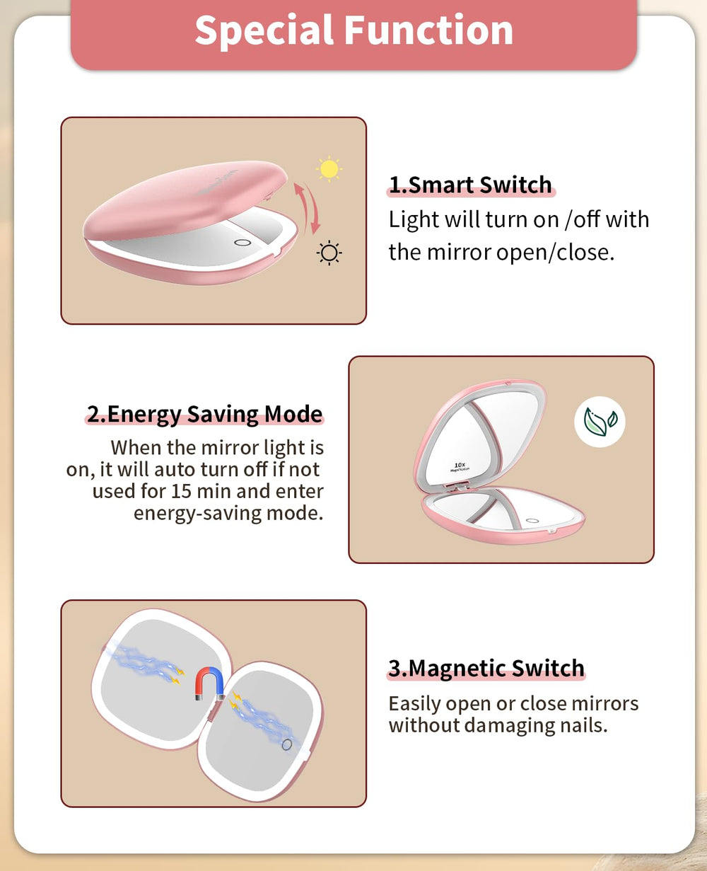 WOBSION touch dimmable control to adjust brightness easily
