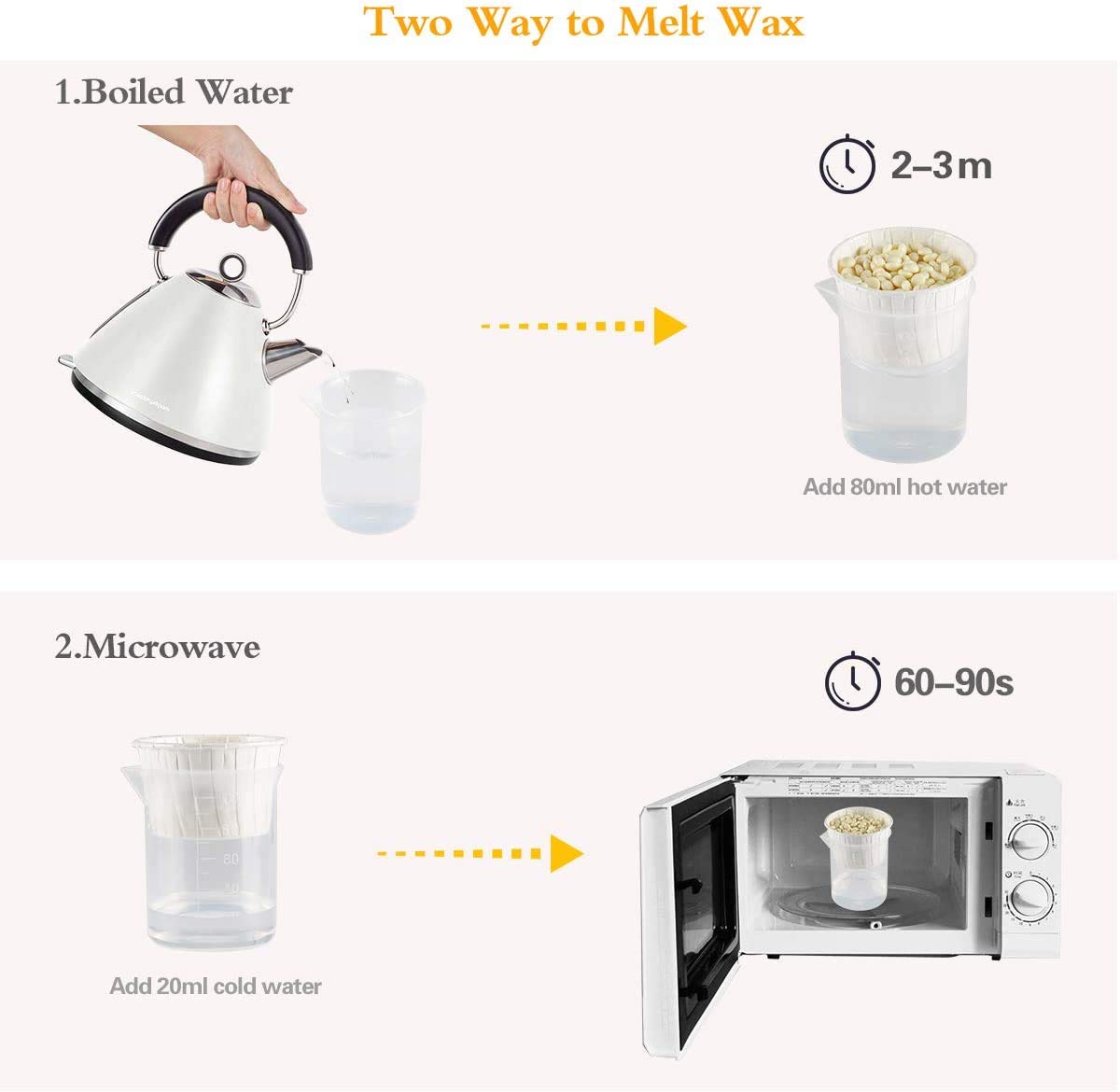 Wokaar nose wax kit applicators provide clean, mess-free use at home.