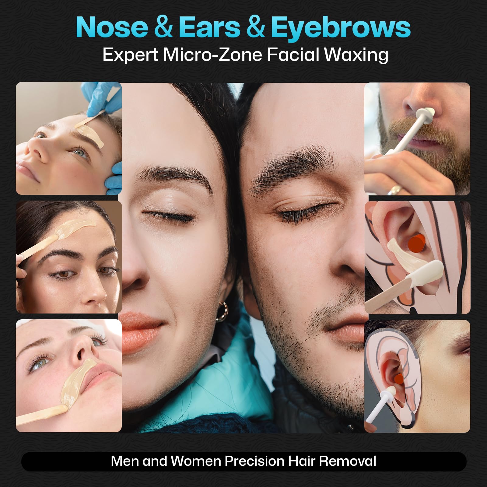 Wokaar pre/post wipes soothe skin after waxing.