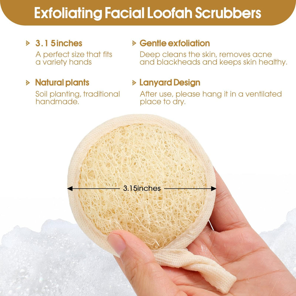 Wokelai loofah pad 3.15-inch diameter provides ample treatment area