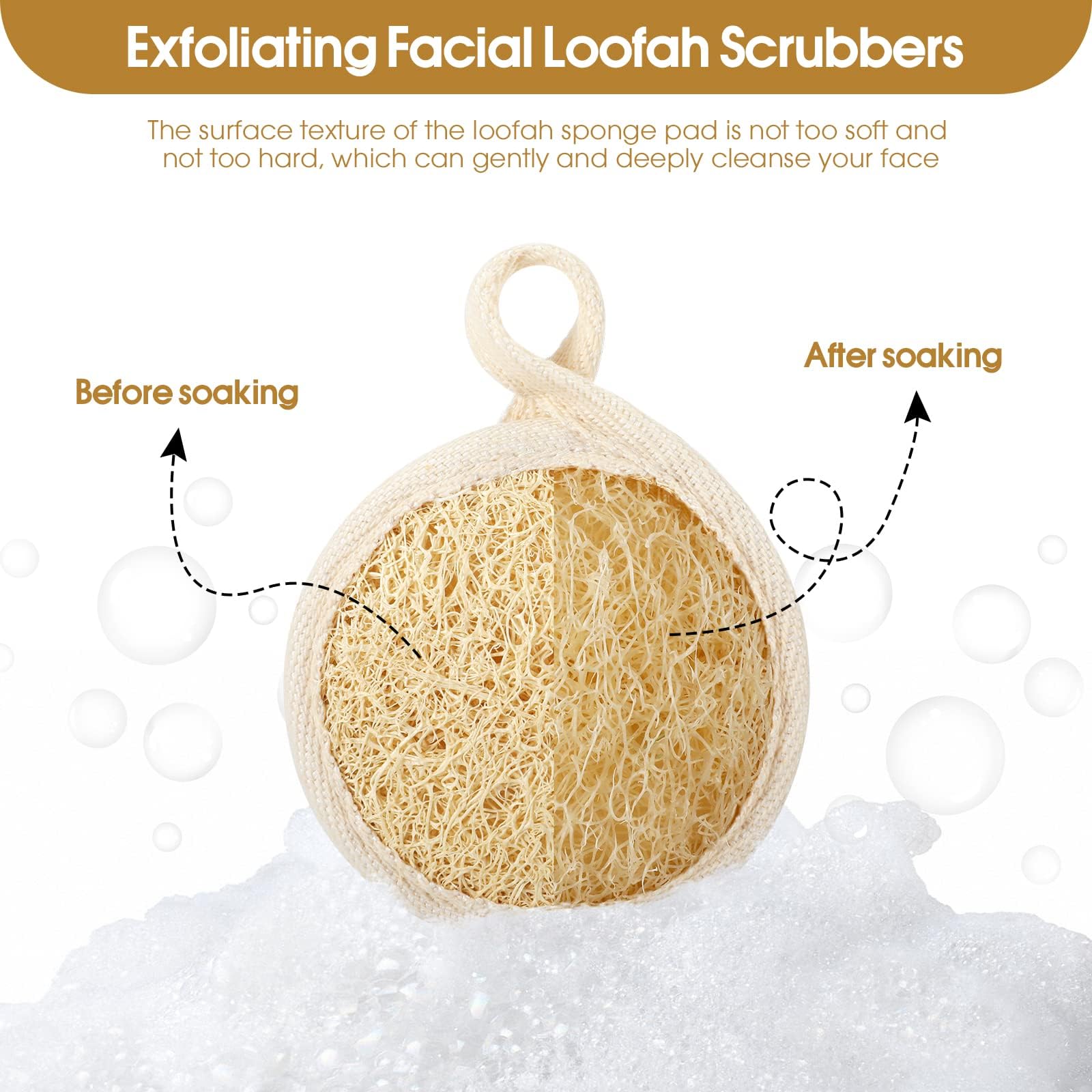Wokelai loofah pad natural materials supporting eco friendly routines