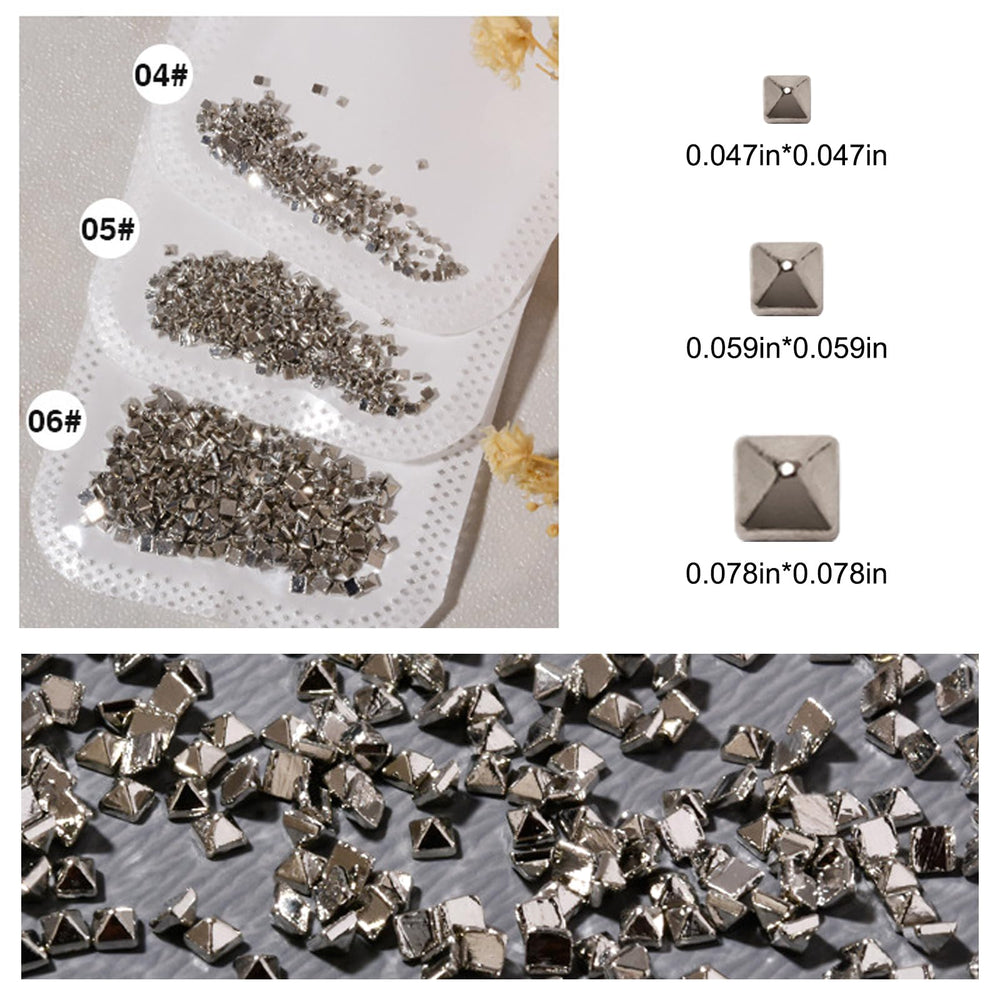 WOKOTO pyramid studs assortment pack displayed ready for DIY crafts