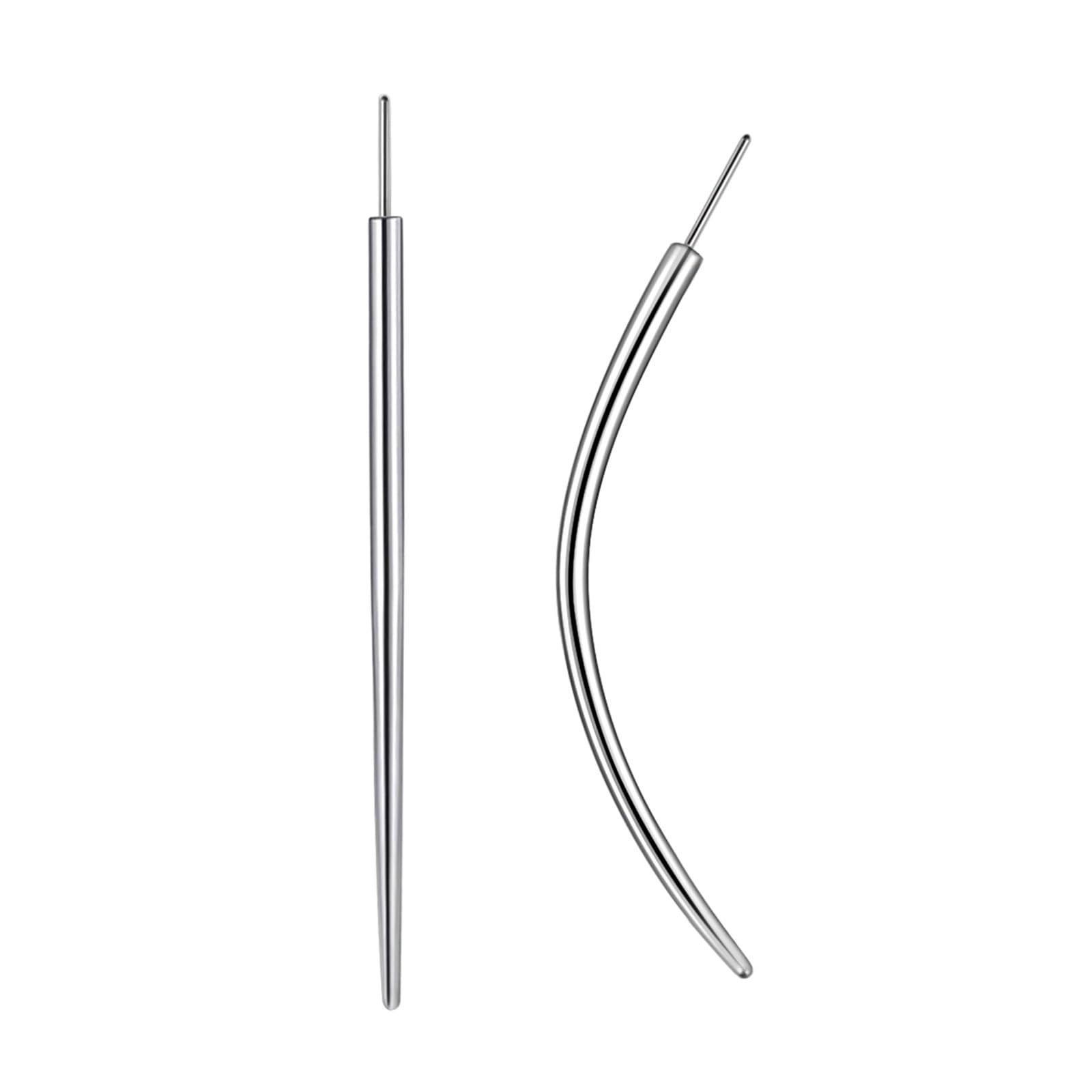WOLAYI G23 titanium threadless piercing taper curved for precise nose and ear placement