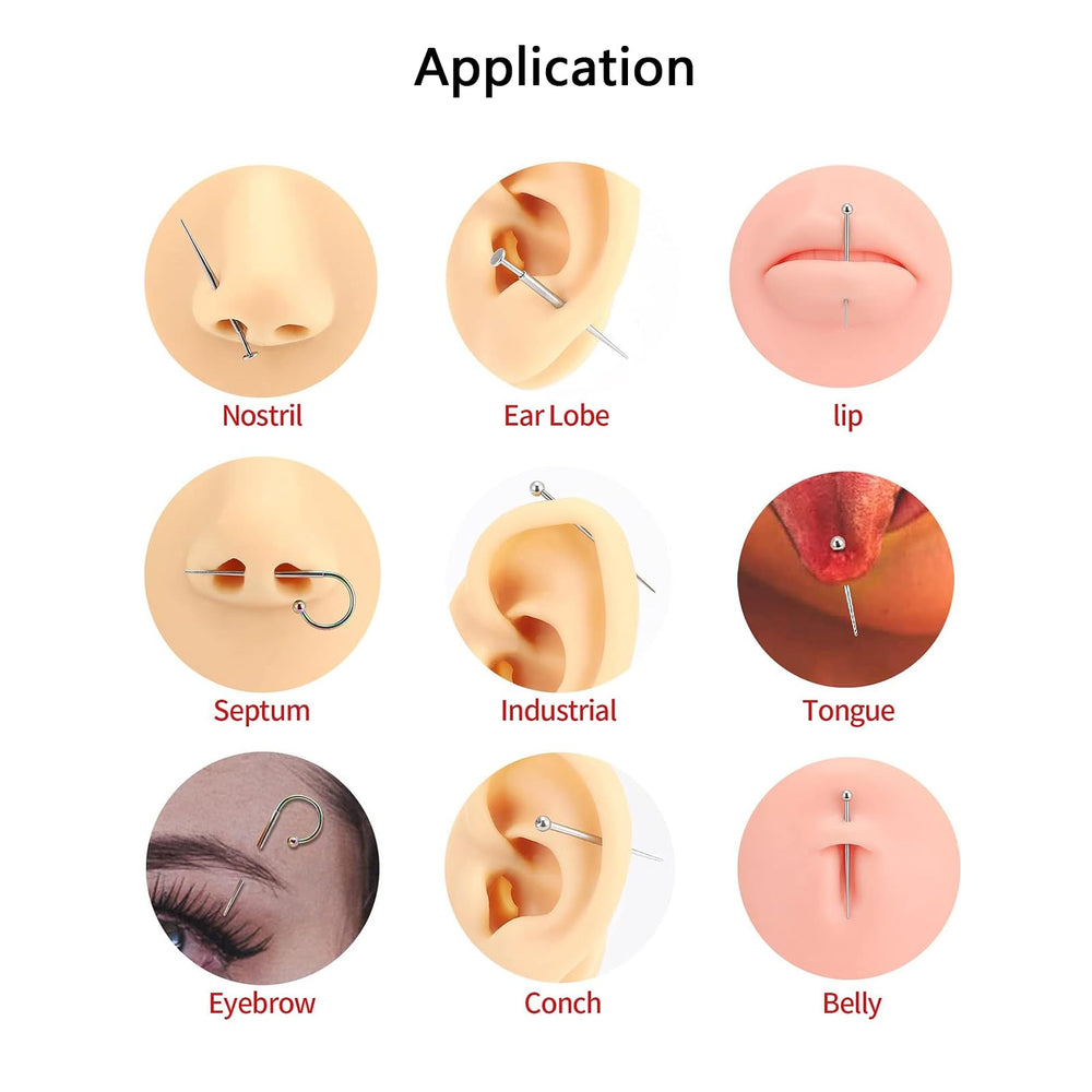 WOLAYI G23 titanium threadless piercing taper tool in use guiding piercings safely