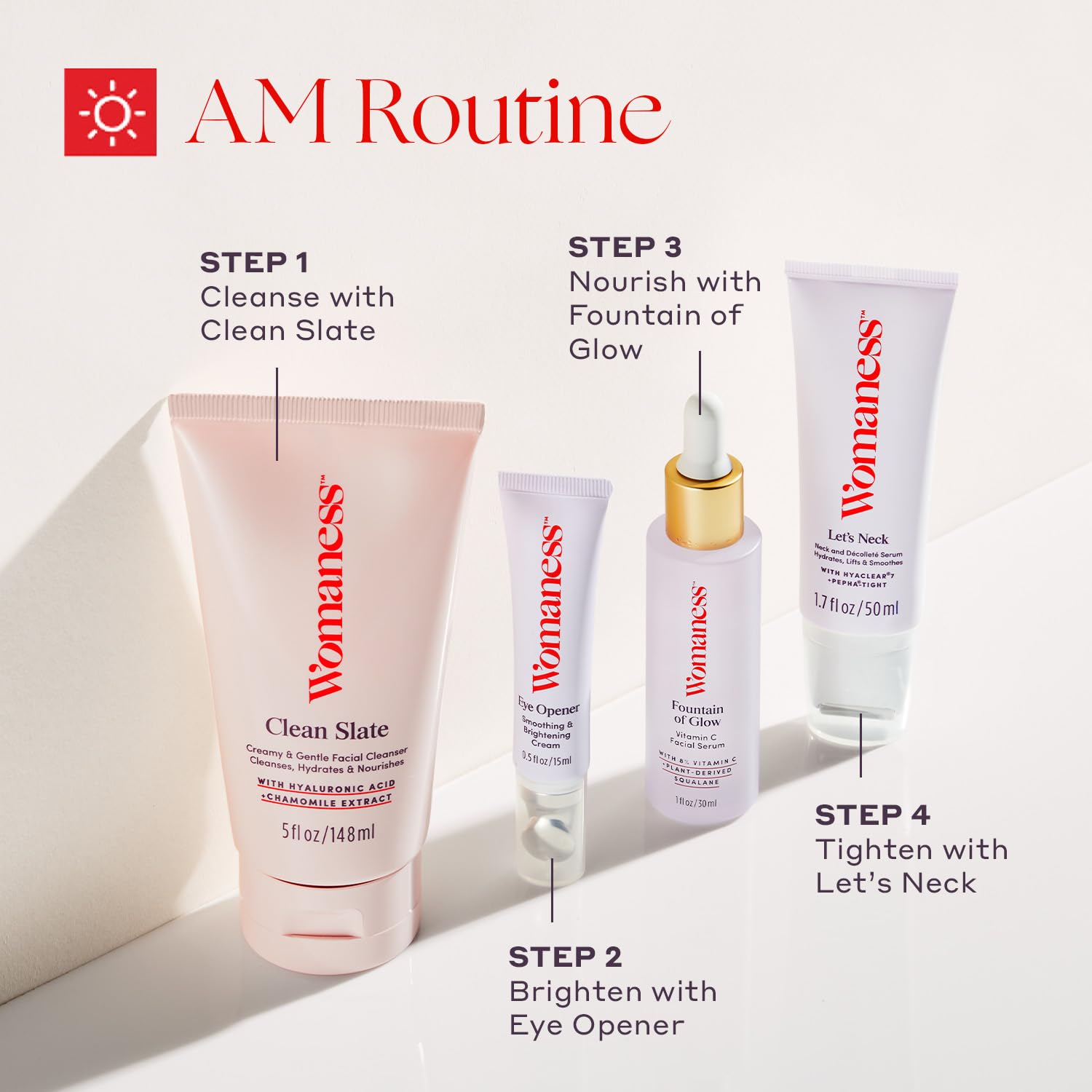 Womaness hormone-free design concept image highlights non-hormonal skincare approach.