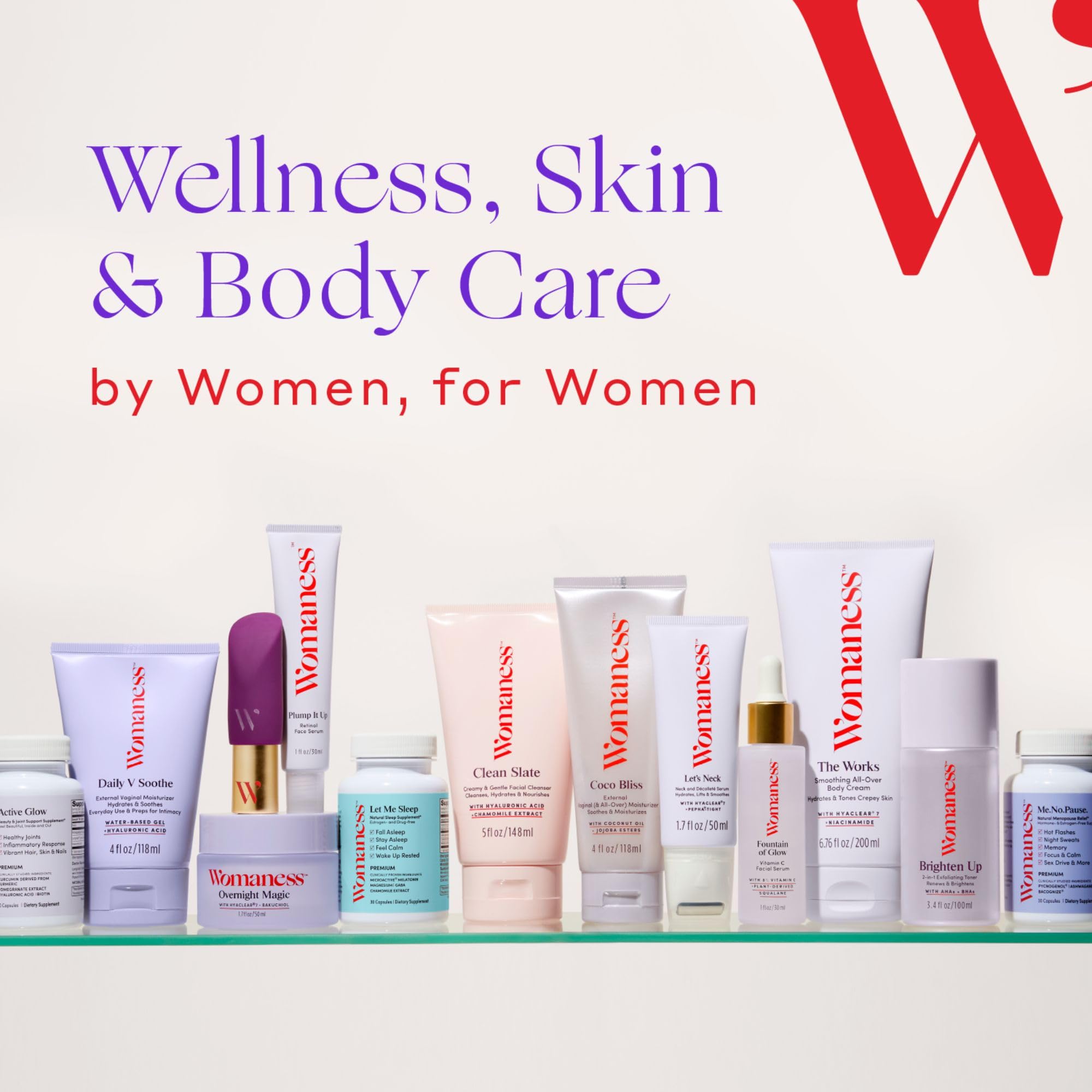 Packaging and pump design of The Works conveys clean, menopause-friendly care.
