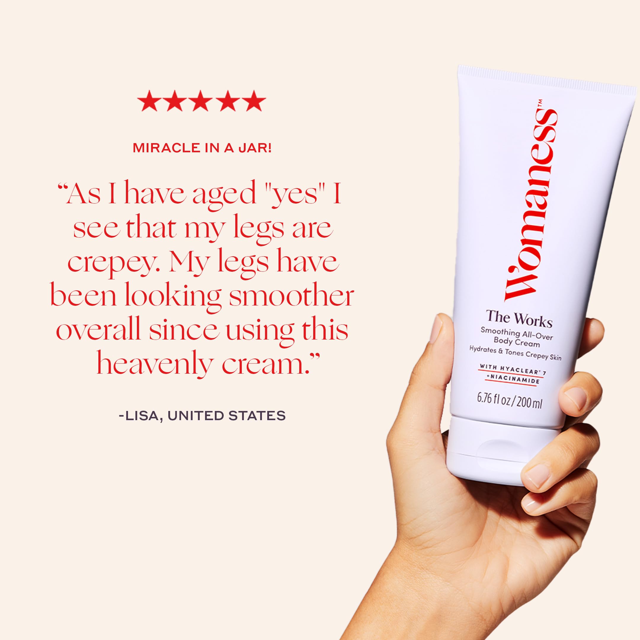 Applying The Works creates an instant second-skin feel.