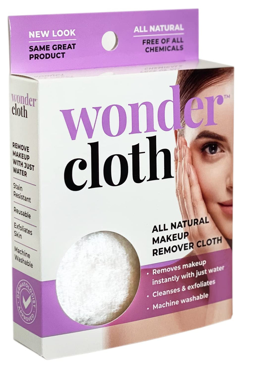 Wonder Cloth Make-Up Remover close-up of soft fibers for gentle makeup removal.