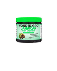 Wonder Gro Jamaican Black Castor Oil Hair Grease bottle for deep moisture and conditioning.