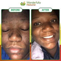 Wonderfully Natural African Black Soap bar lather highlighting gentle cleansing for face and body.