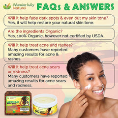 Wonderfully Natural shea butter ingredient spotlight emphasizing moisturizing nourishment.