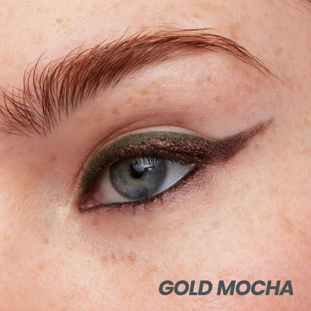 Wonderskin 1440 eyeliner used as eyeshadow for versatile looks.