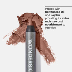 Lápiz Wonderskin hidratante con aceite de semilla de algodón y jojoba.