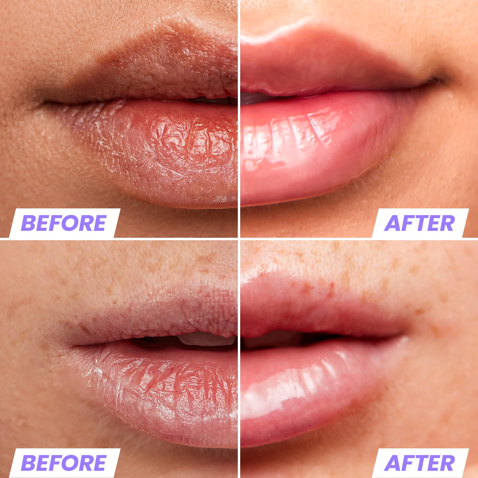 Wonderskin Lip Oil application glide for smooth lips.