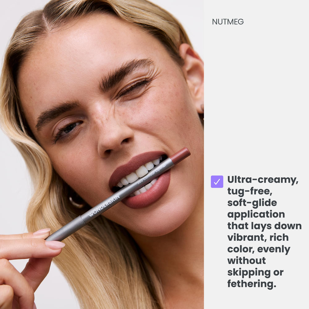 Efecto ombre en los labios con Wonderskin Nutmeg.