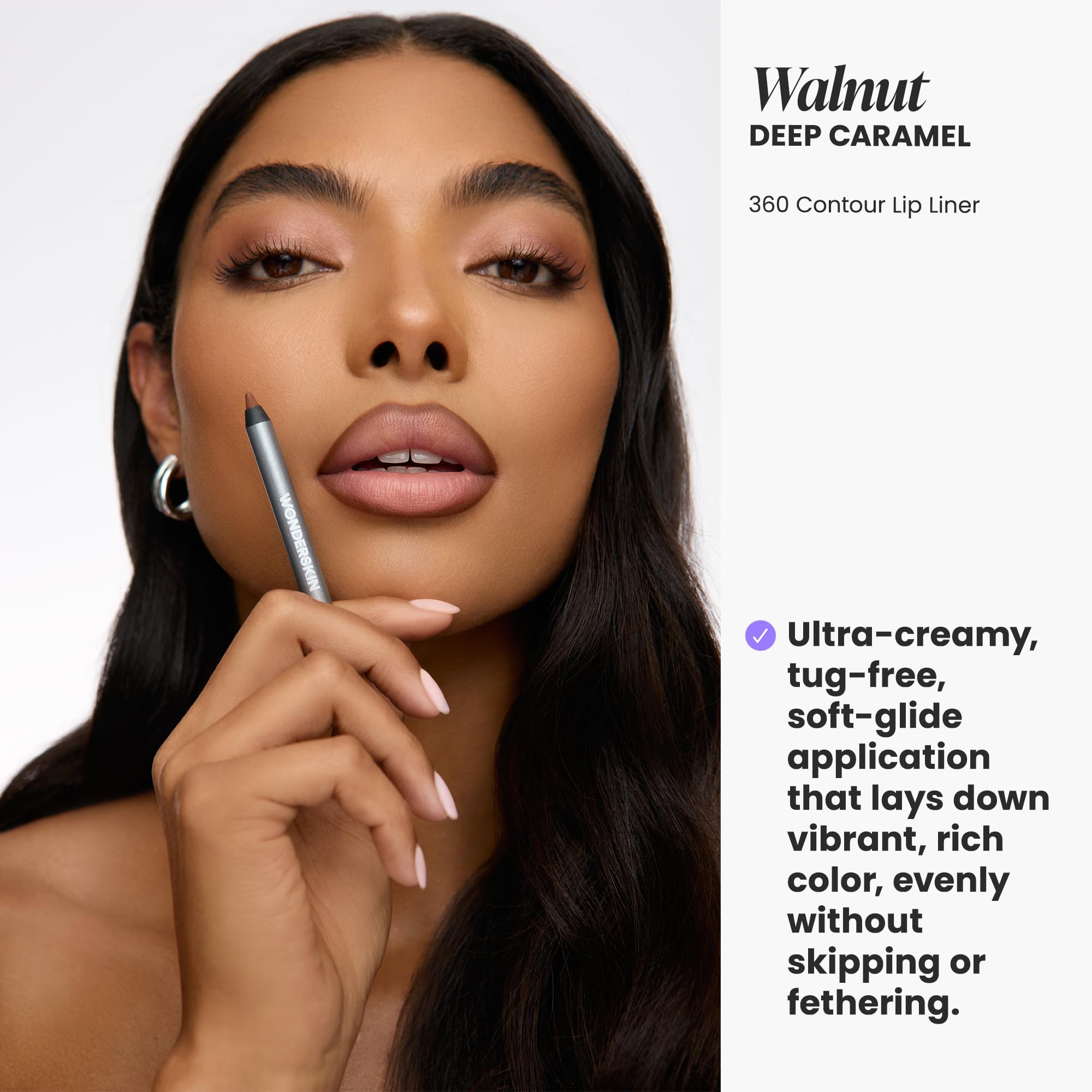 Tecnología TruGlide de Wonderskin facilita una aplicación suave y uniforme.