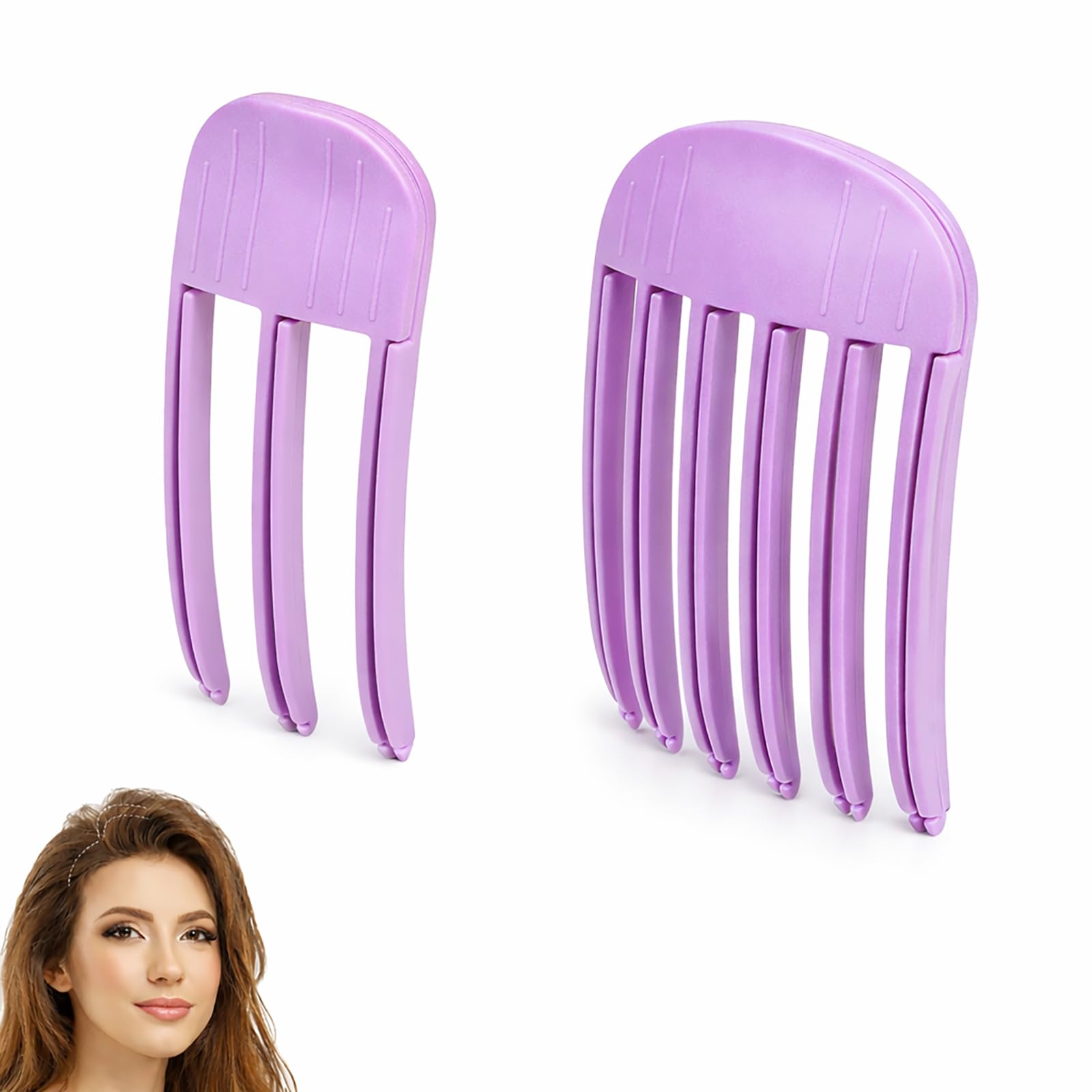 Wonglea Hair Volume Clip 2-Pack overview for root lift and natural volume.
