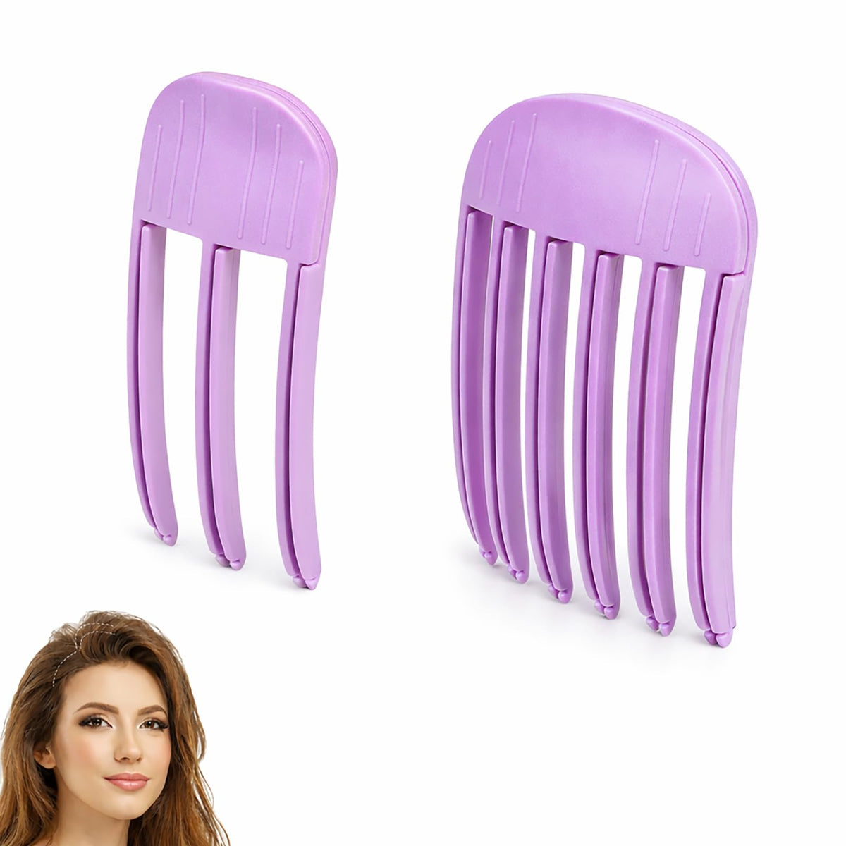 Wonglea Hair Volume Clip 2-Pack overview for root lift and natural volume.