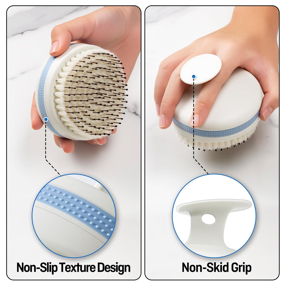 Wonsagain brush helps distribute conditioner for even coverage