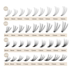 WONSIS lashes are 0.07mm thick and lightweight for comfortable wear.