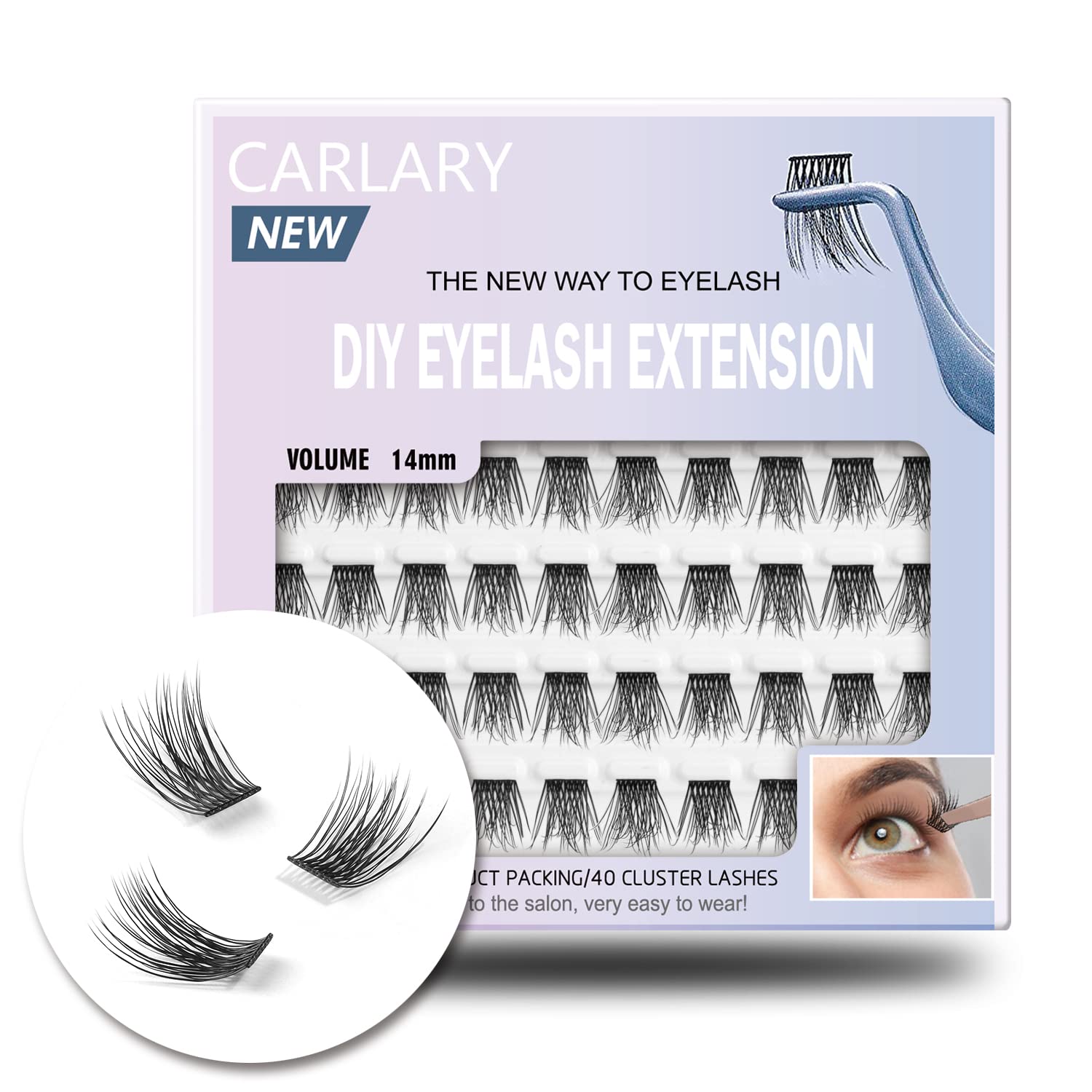 WONSIS Lash Clusters DIY application demonstrates easy home lash styling
