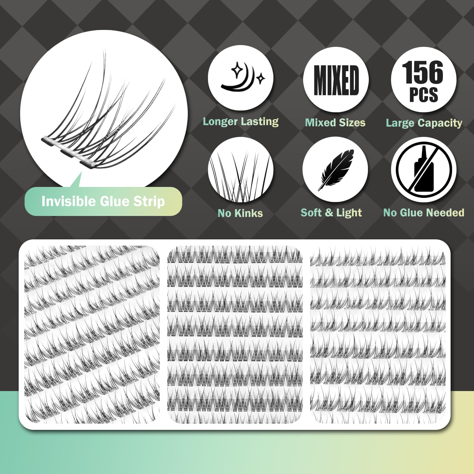 WONSIS long-lasting lashes, up to 48 hours of wear