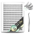 WONSIS Self-Adhesive Eyelashes Clusters – 156 Pcs, No Glue, Invisible Band, Long-Lasting