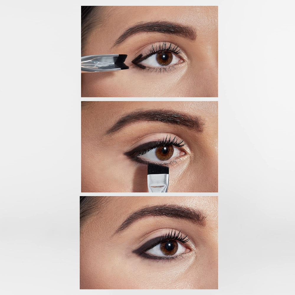 Woosh dual-ended design supports line, shadow, and smoky eye looks.