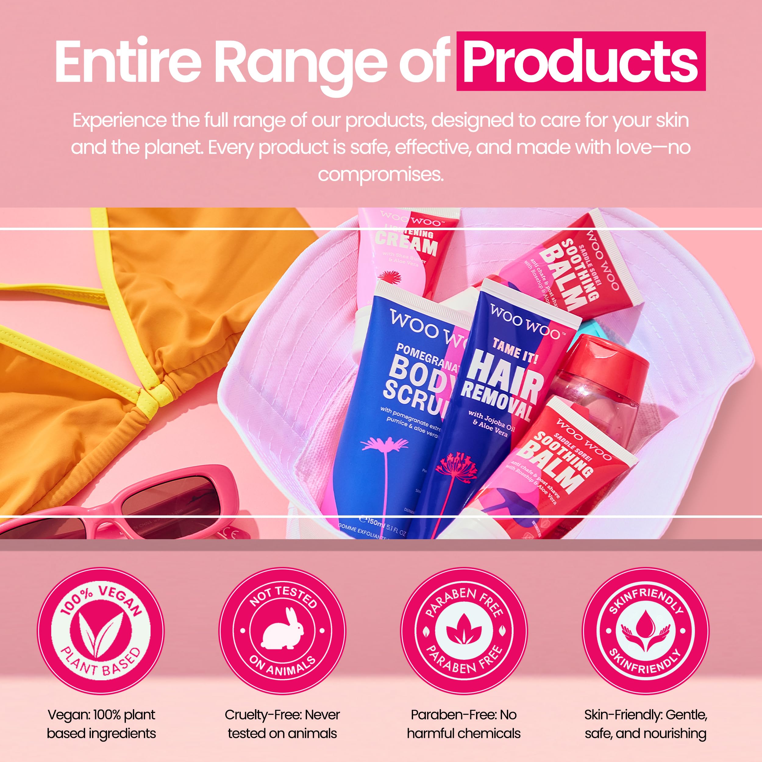 Woowoo Tame It for sensitive skin focus on gentle care