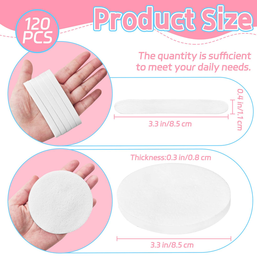 Woozettn facial cleansing pads natural sponges ideal for makeup removal