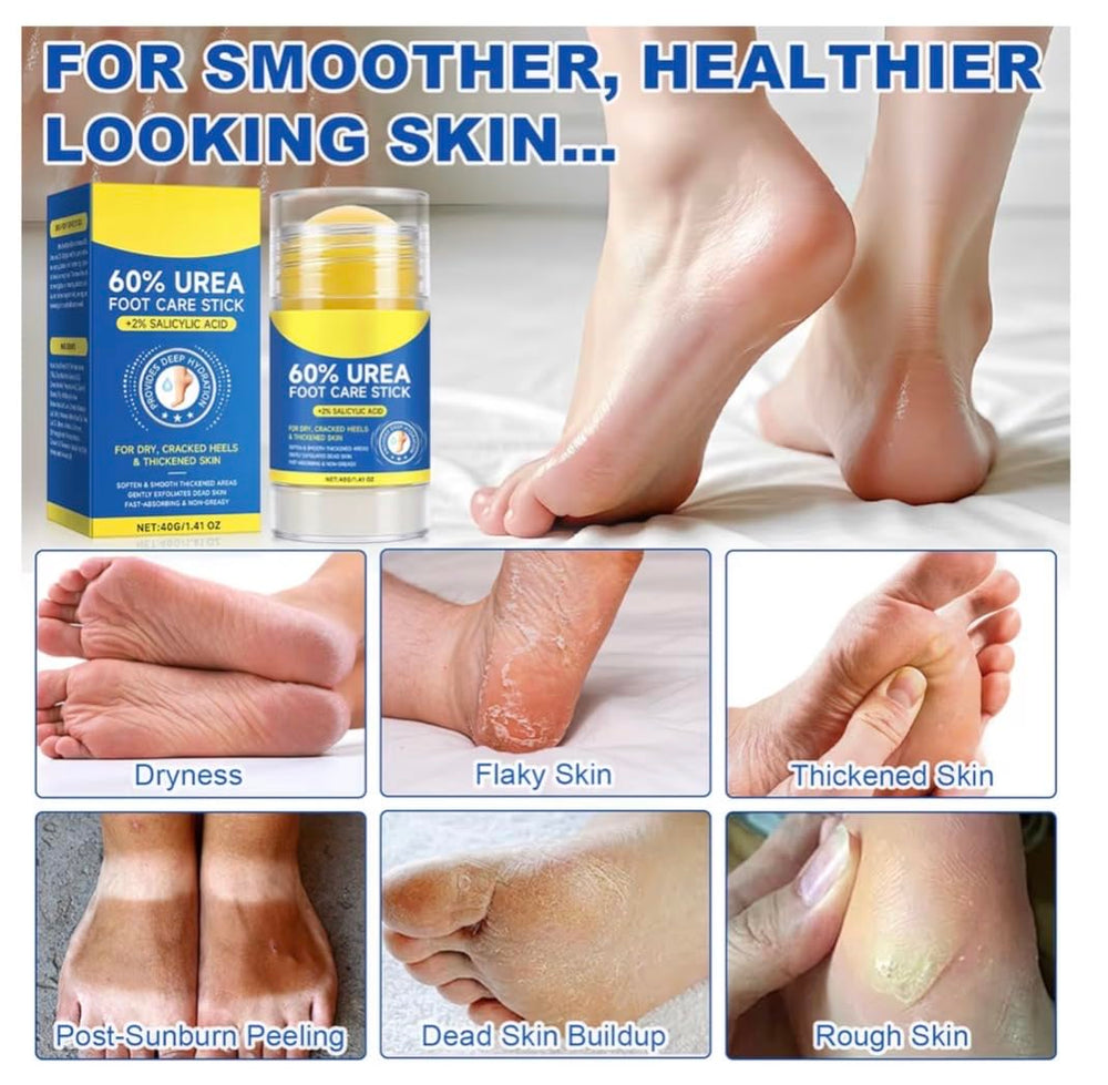 Worked In 60% Urea Stick travel-size convenient for on-the-go care.